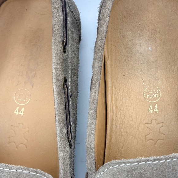 Geox Respira Mens Taupe Suede Tassel Loafers Driving Shoes Size 44 EU - Picture 7 of 8